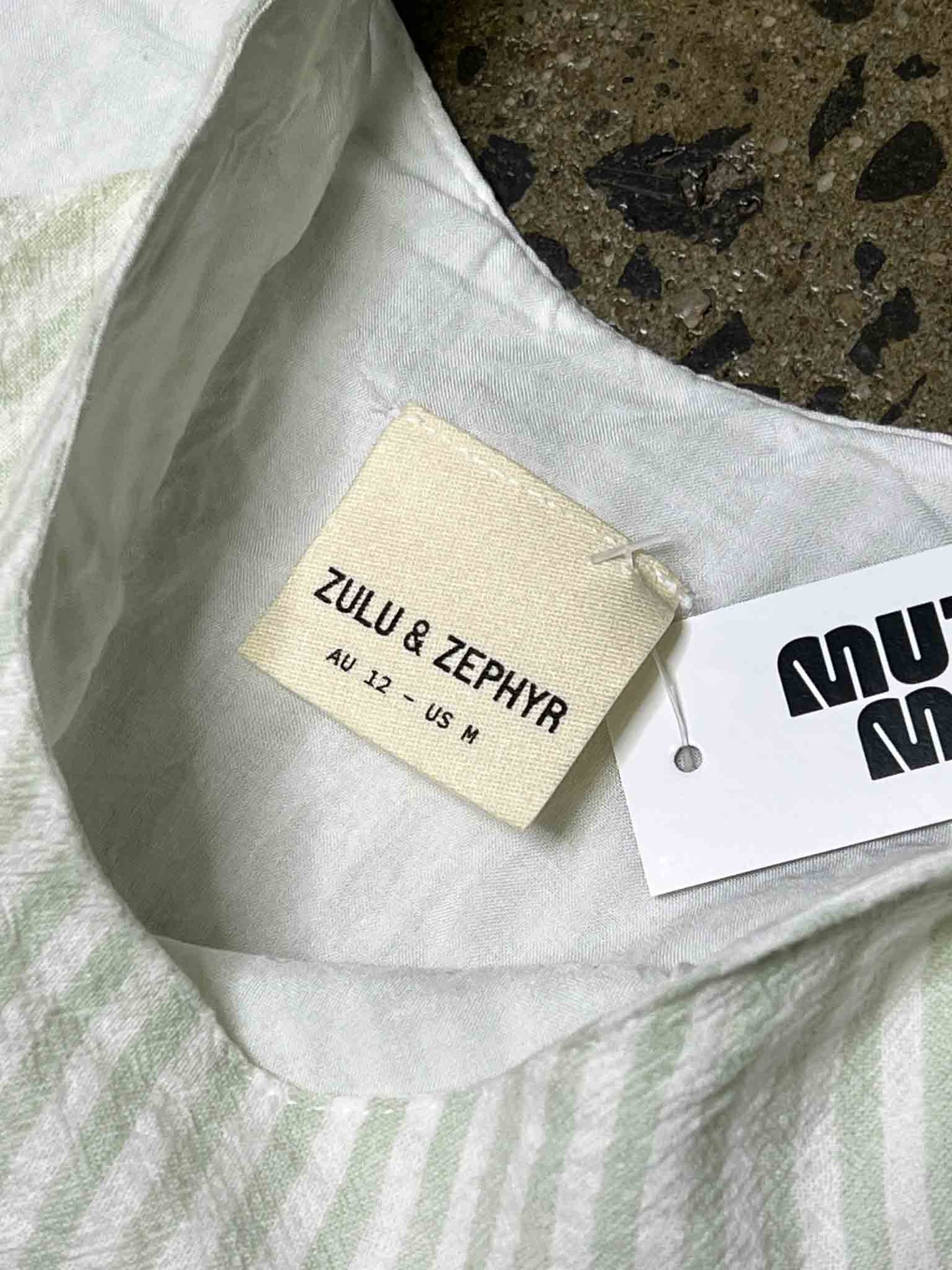 Size 12 | Zulu & Zephyr Striped Midi Dress