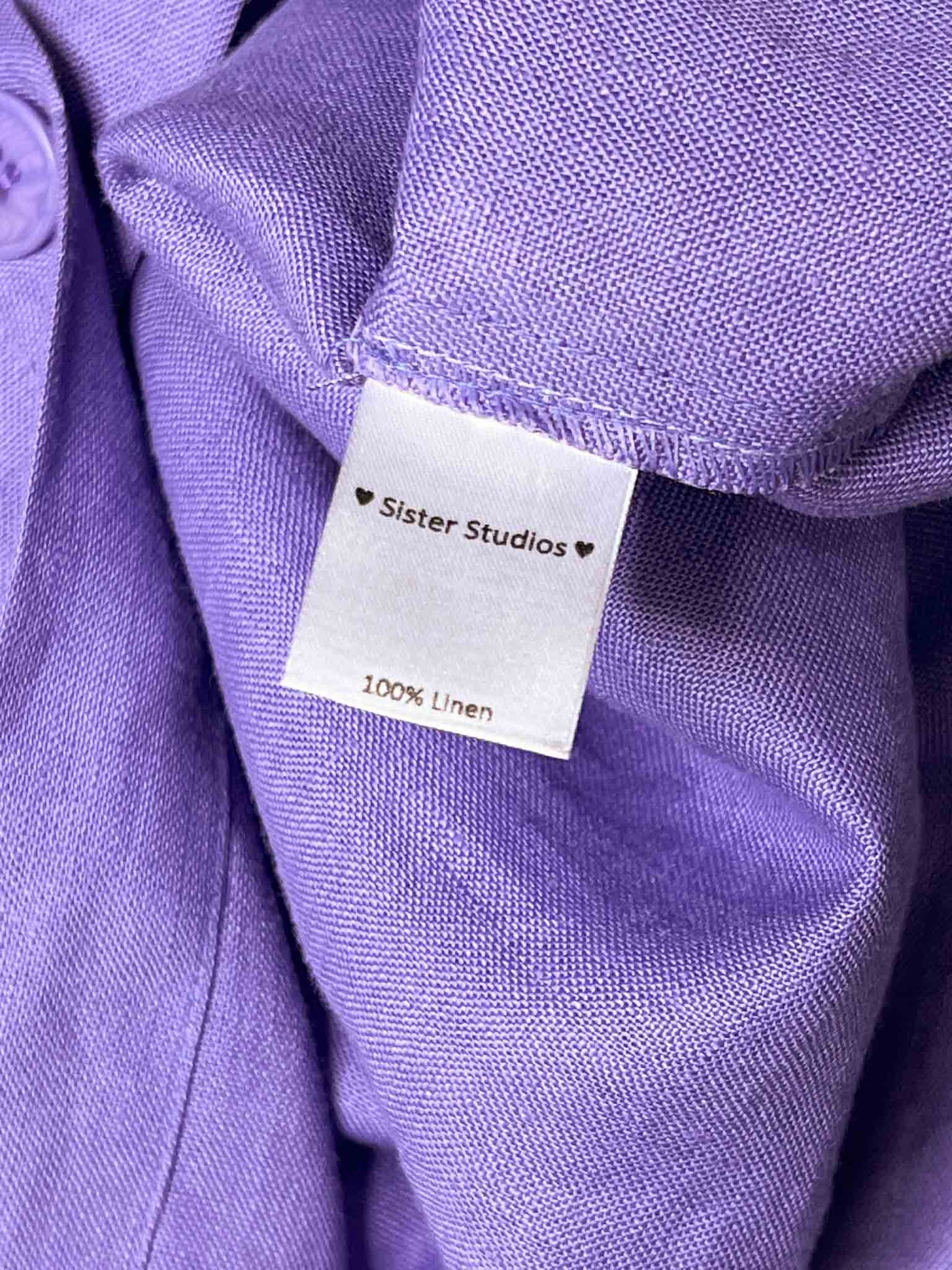 Size XS | Sister Purple Linen Midi Skirt NWT