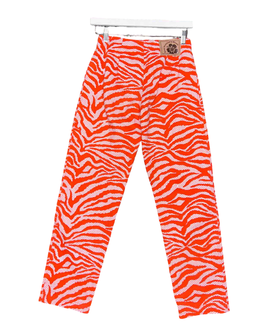 Size M | Holiday Cotton Zebra Straight Pants