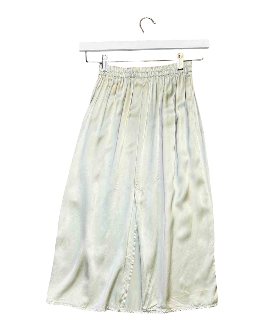 Size XS | Baserange Mint Silk Midi Skirt