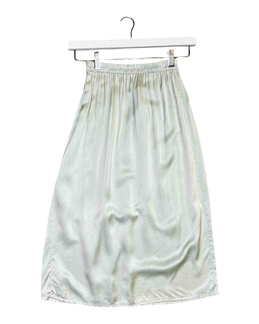 Size XS | Baserange Mint Silk Midi Skirt
