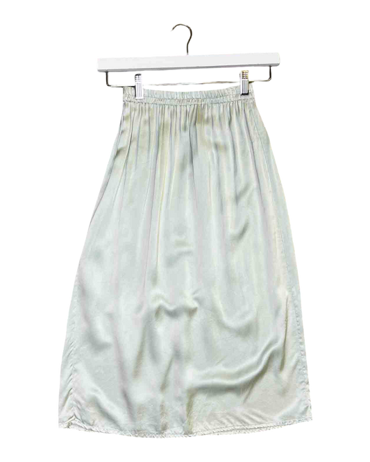 Size XS | Baserange Mint Silk Midi Skirt