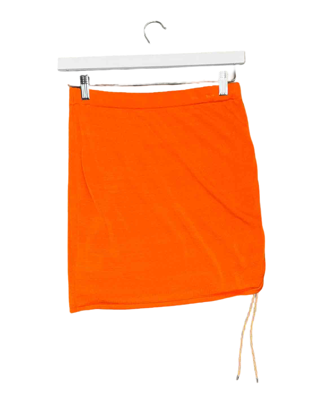 Size M | Venroy Orange Ruched Mini Skirt