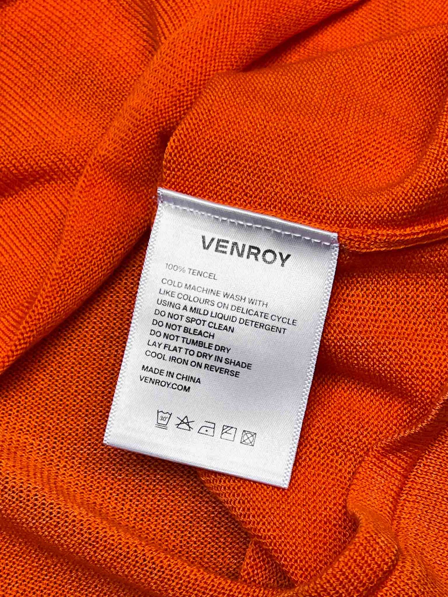 Size M | Venroy Orange Ruched Mini Skirt