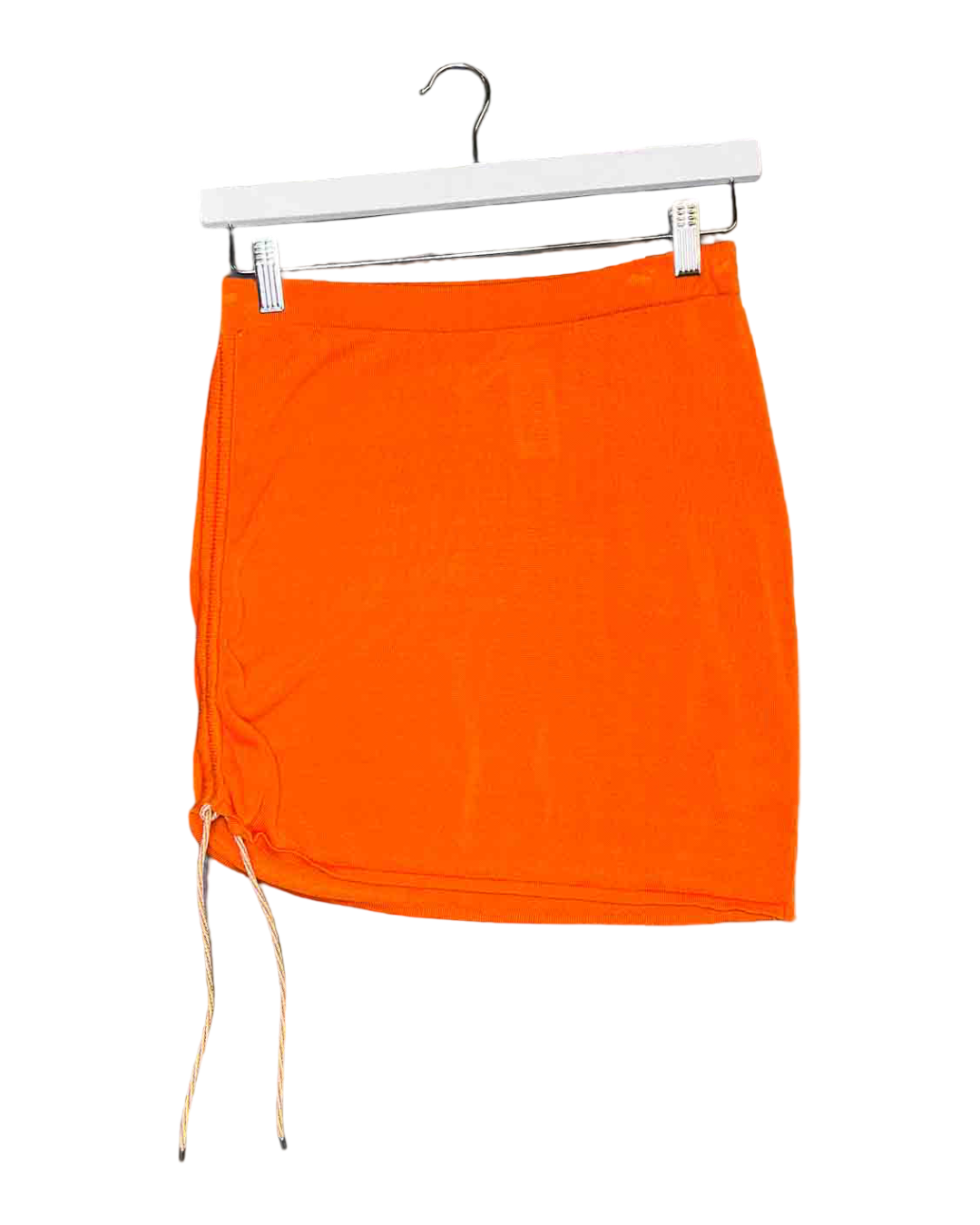 Size M | Venroy Orange Ruched Mini Skirt
