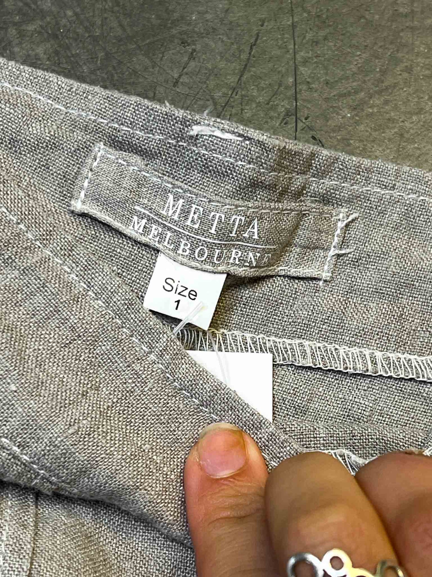 Size 1 (S) | Metta Melbourne Flax Linen Midi Skirt