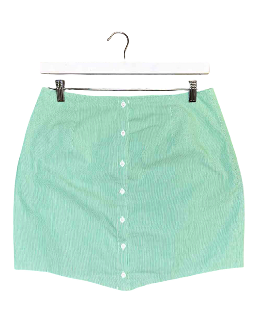 Size L | Atoir Striped Cotton Mini Skirt