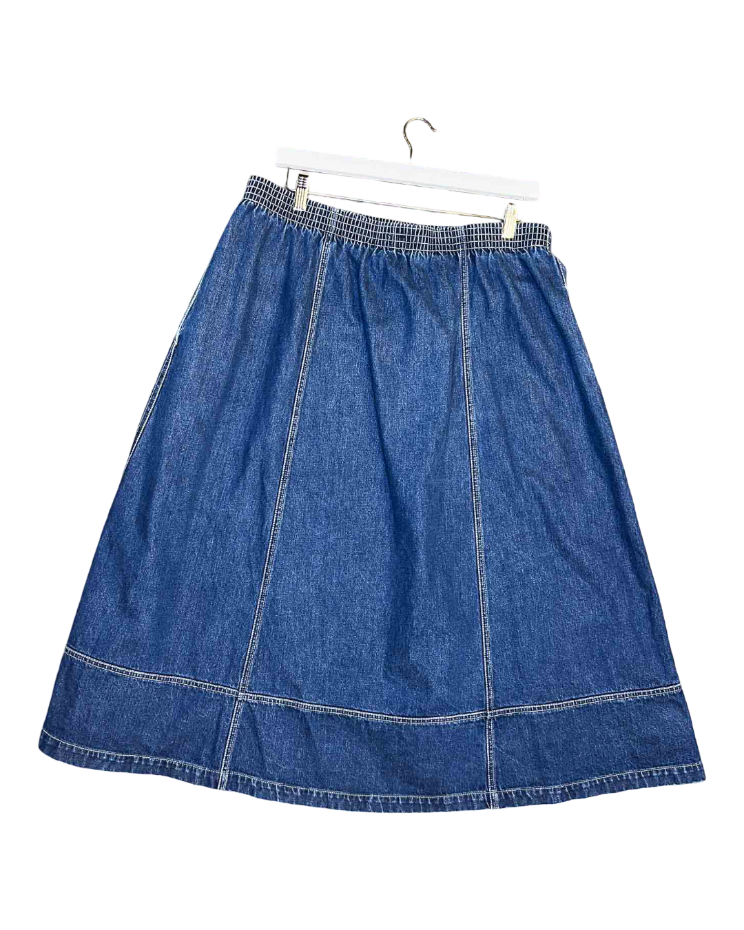 Size XXL | Kowtow Denim Midi Contrast Skirt