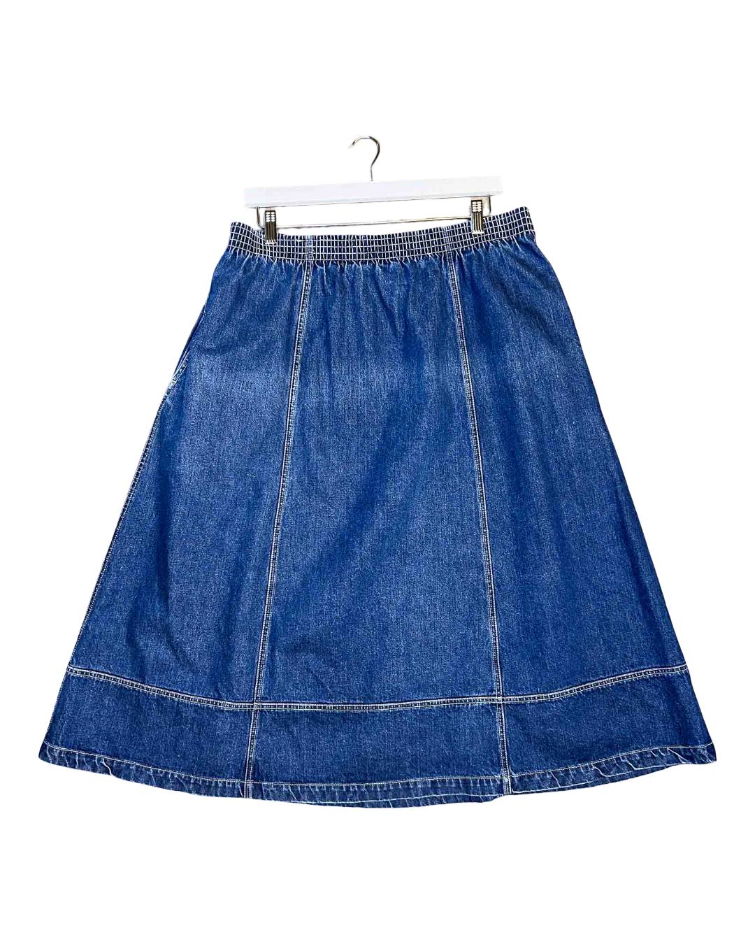 Size XXL | Kowtow Denim Midi Contrast Skirt