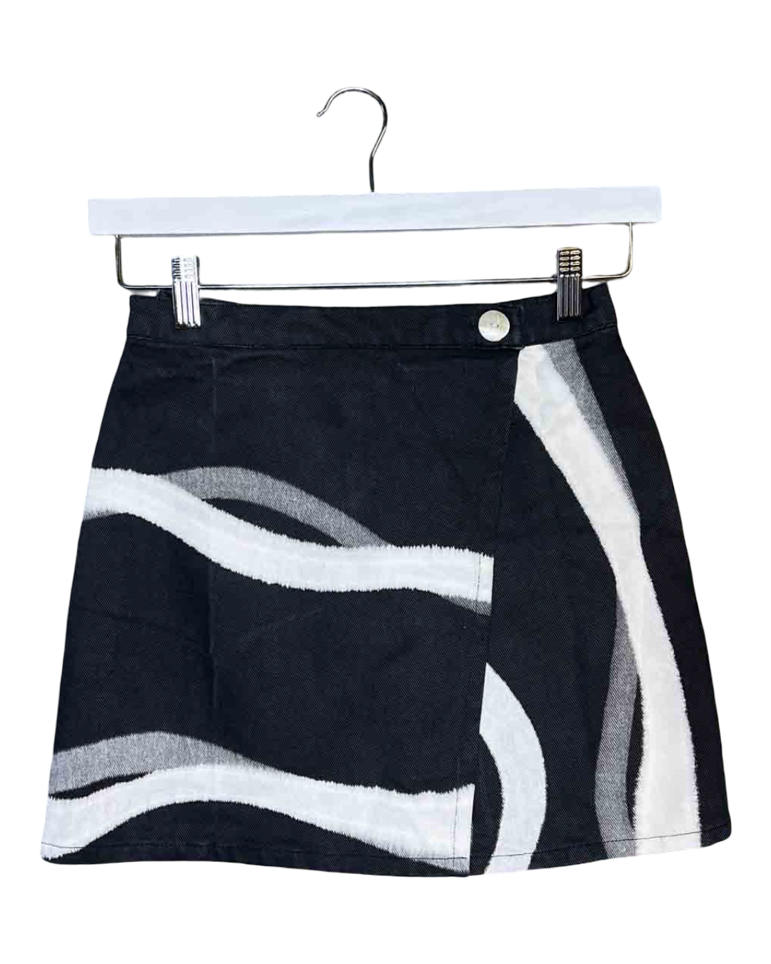 Size 0 (XS) | SUKU Swirl Wrap Mini Skirt