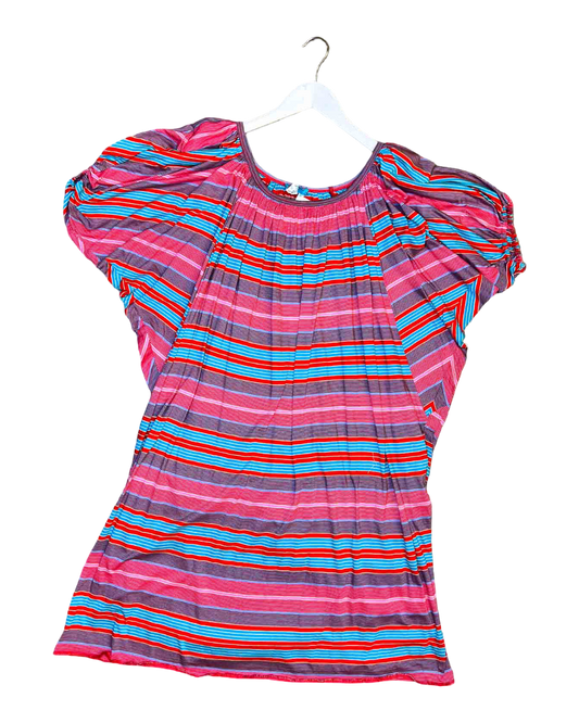 Size M | Kenzo Paris Dress Cotton Striped Mini Dress
