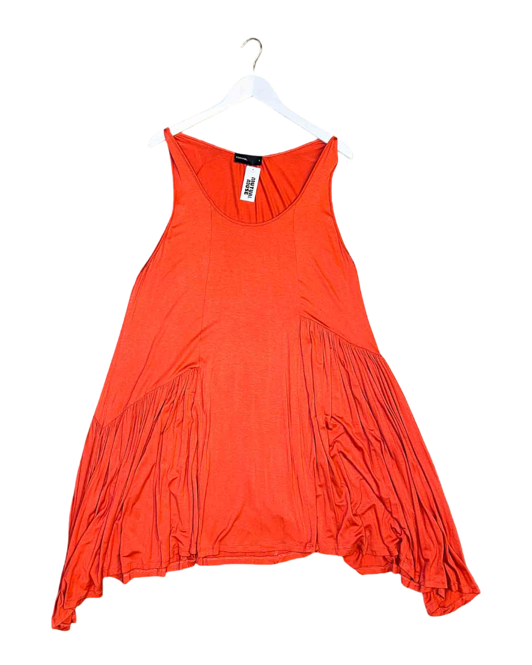 Size 3 (L) | Comma Gathered Orange Mini Dress