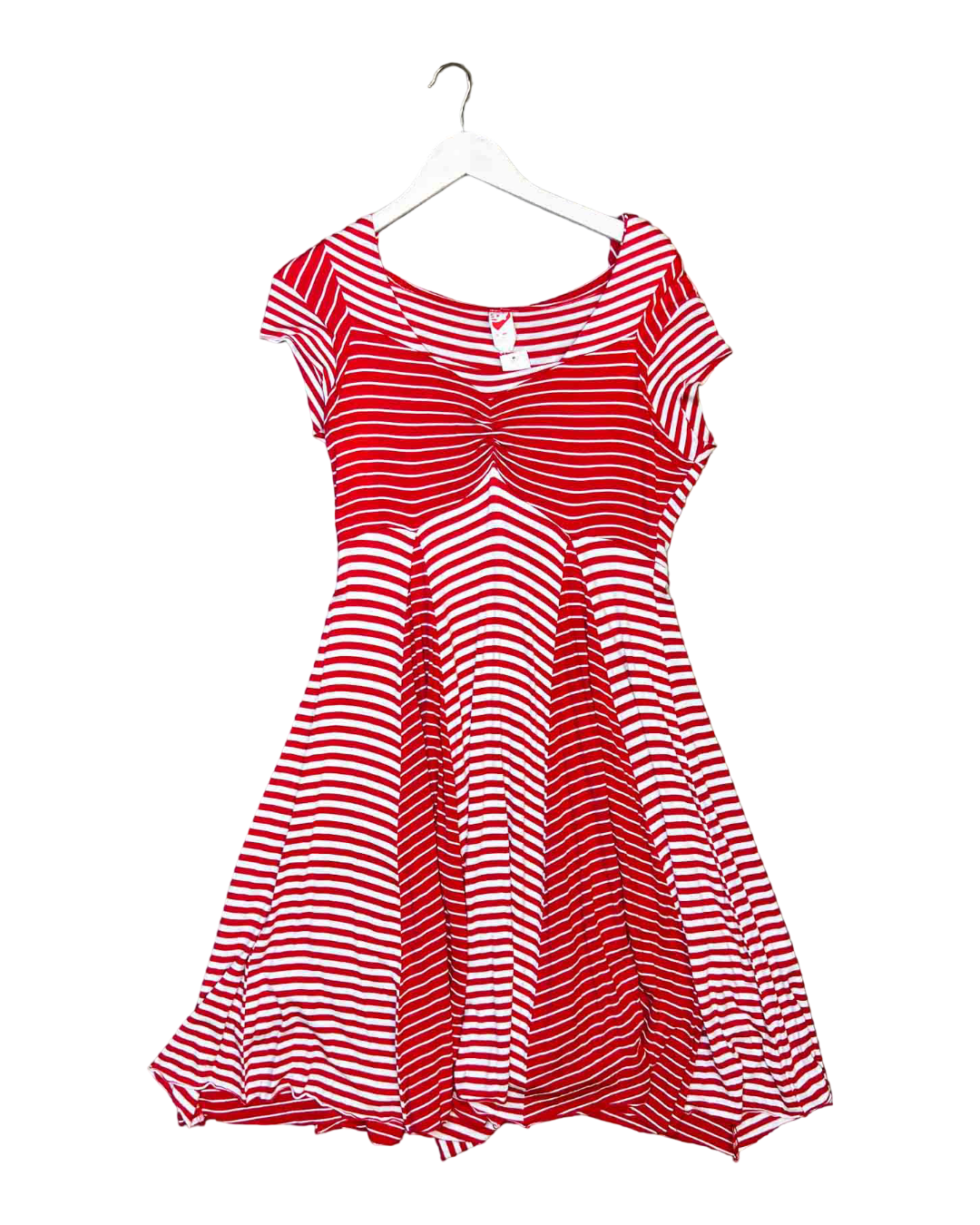Size 14 | Fool Stripey Red Hooded Dress