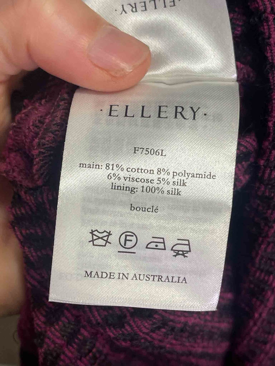 Size 8 | Ellery Wool Belle Sleeve Top