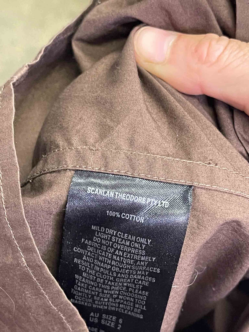 Size 6 |  Scanlan Theodore Cotton Cinched Dress