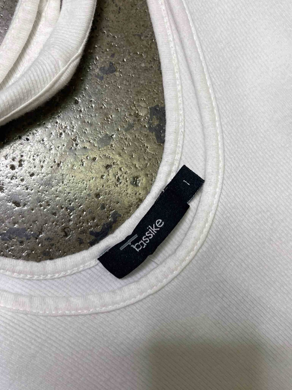 Size 1 (S) |  Bassike Double Neck Tank Top