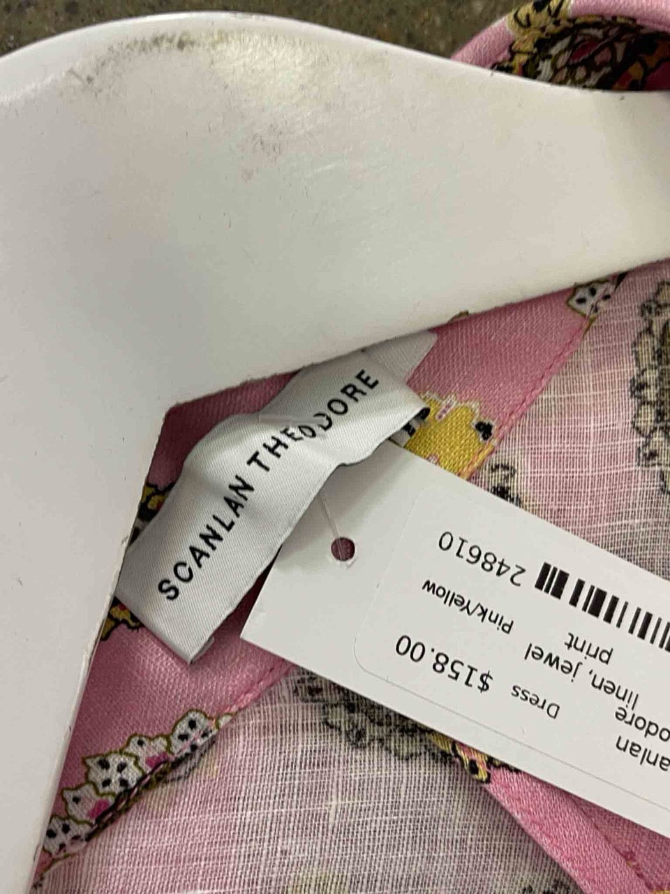 Size 6 | Scanlan Theodore Linen Jewel Print Dress