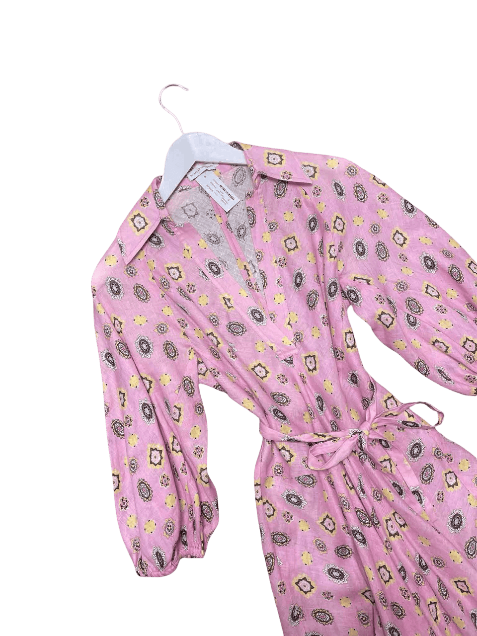 Size 6 | Scanlan Theodore Linen Jewel Print Dress