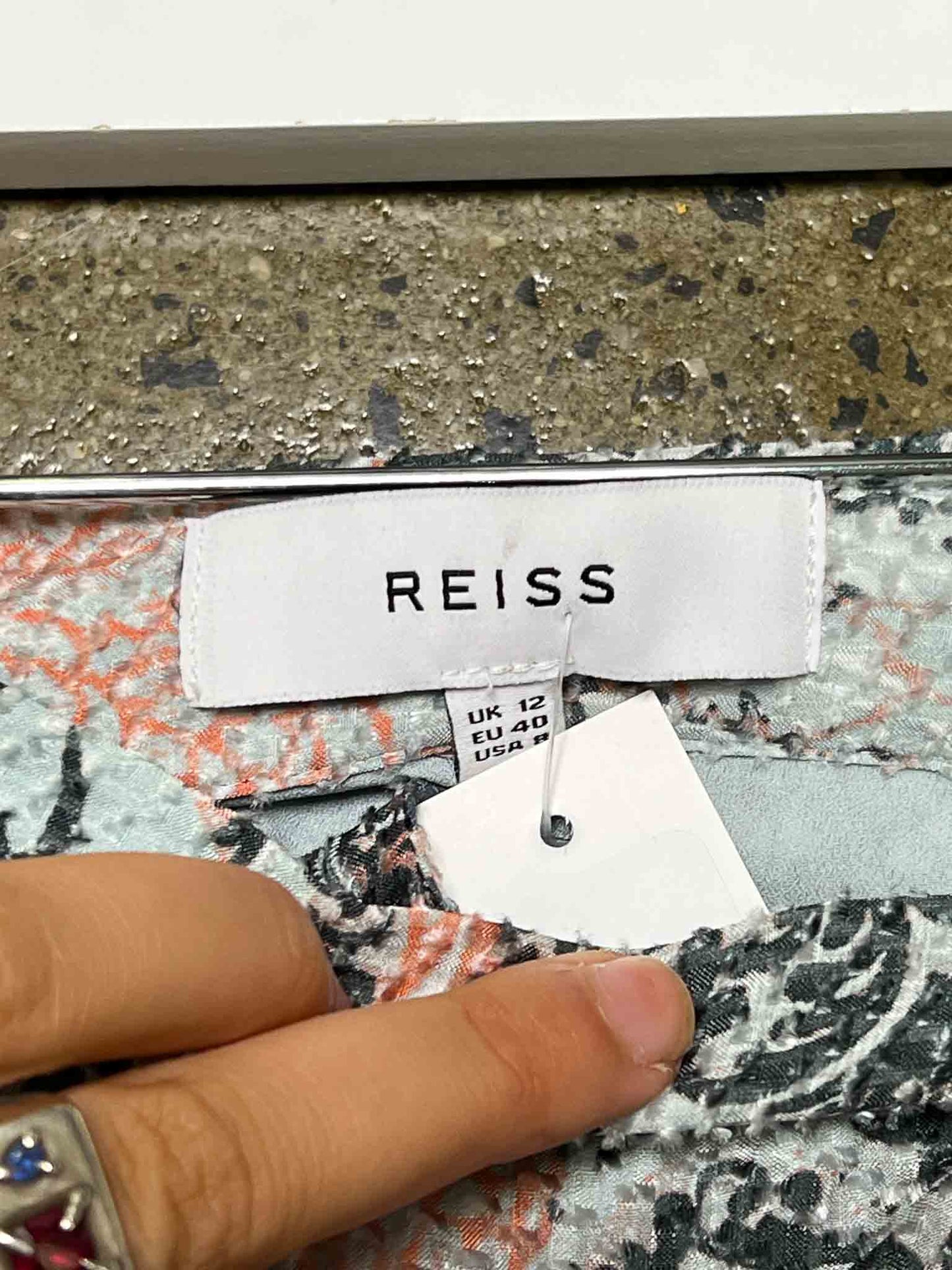 Size 12 | Reiss Ariella Paisley Print Mini Skirt