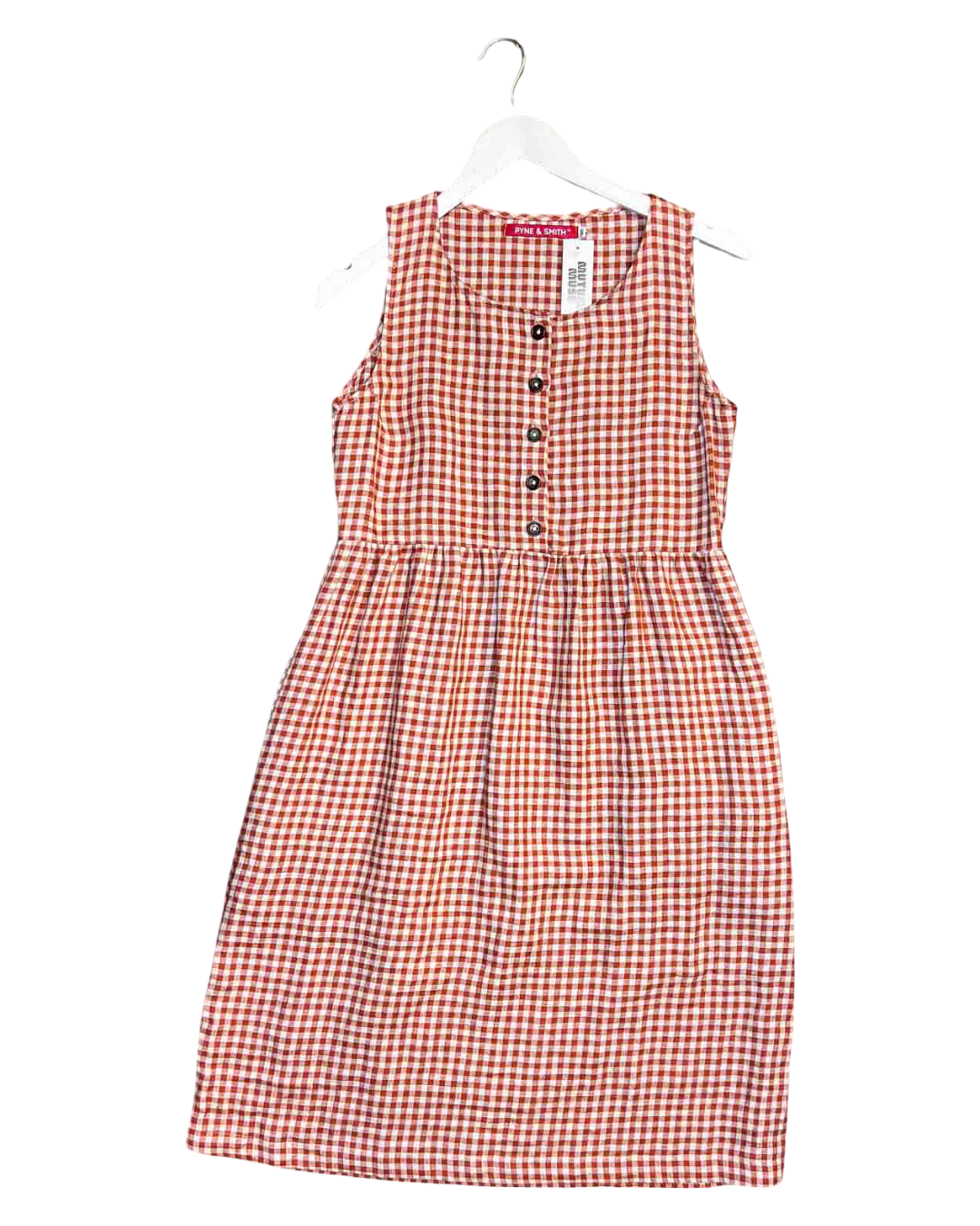 Size XS | Pyne & Smith Linen Gingham Dress