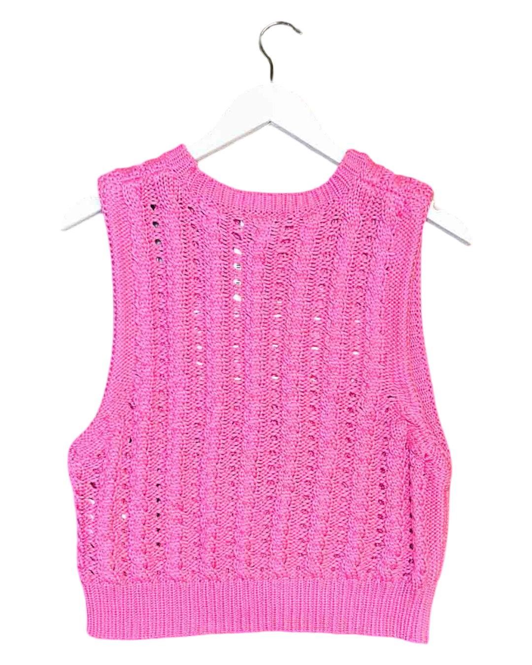 Size L | Ganni Cropped Rope Vest