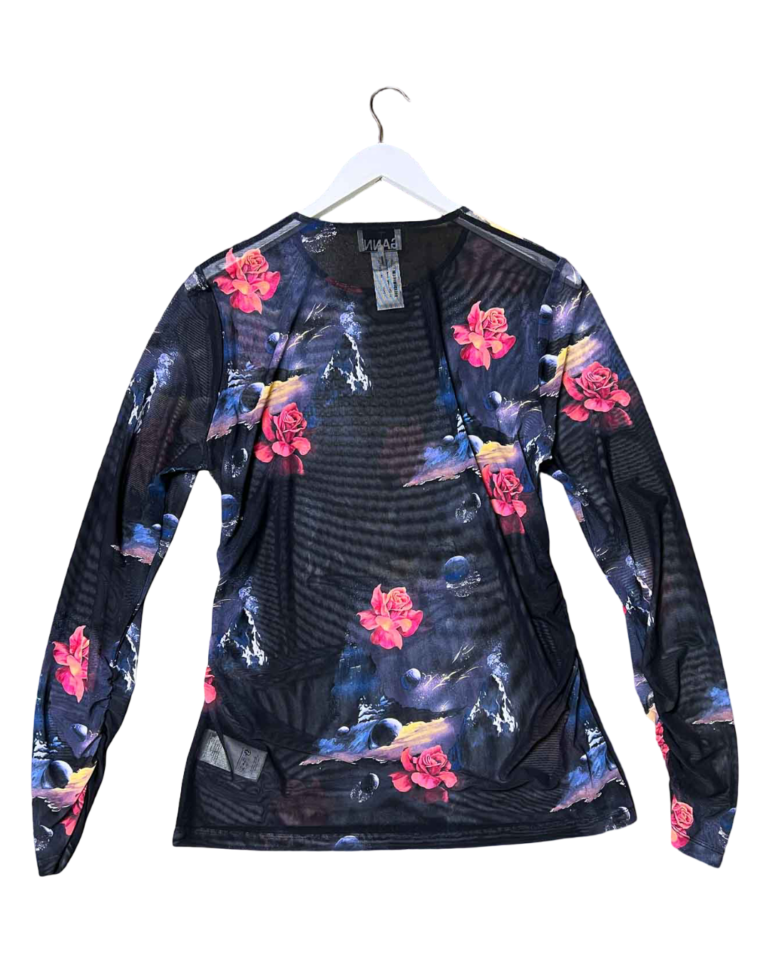 Size 44 (14) | Ganni Sheer Mesh Top