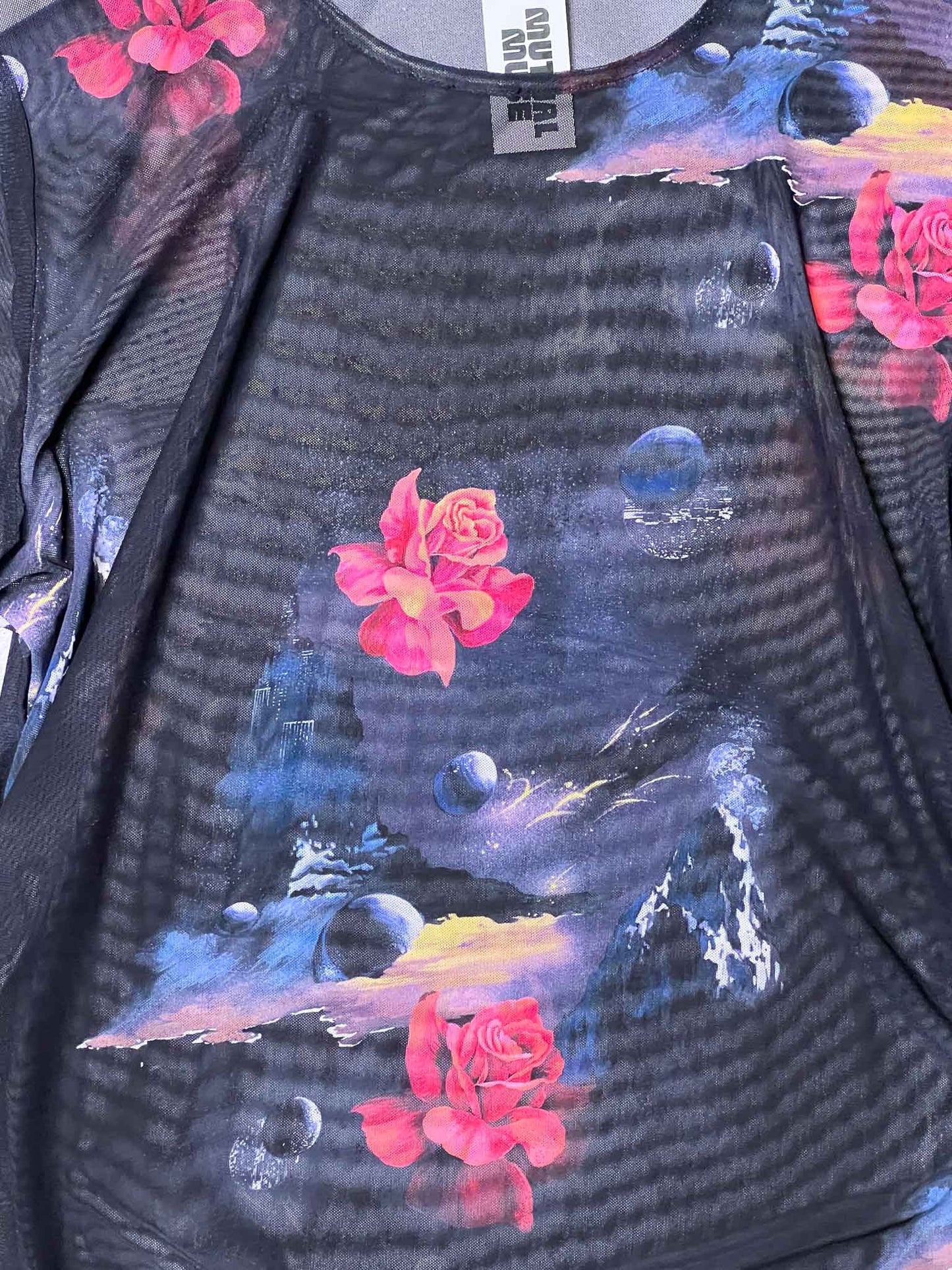 Size 44 (14) | Ganni Sheer Mesh Top