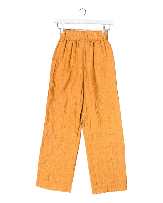 Size 6 (XS) | Jac+Jack Caramel Linen Pants