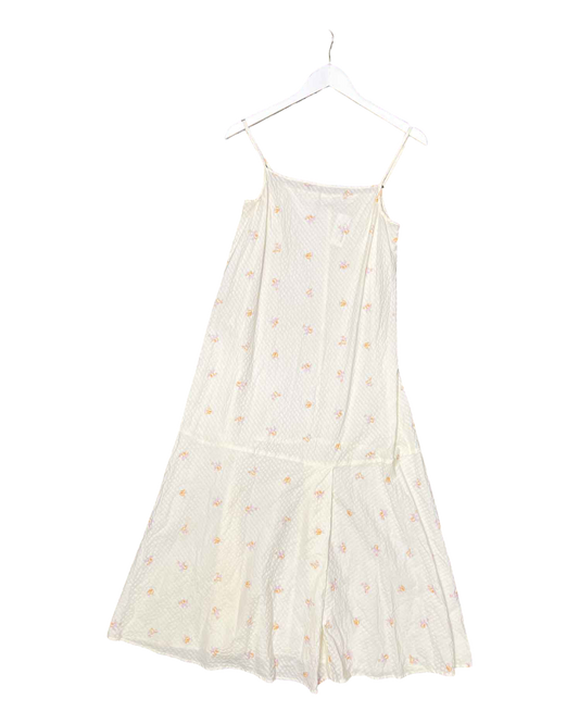 Size S | Kloke Seersucker Floral Midi Dress