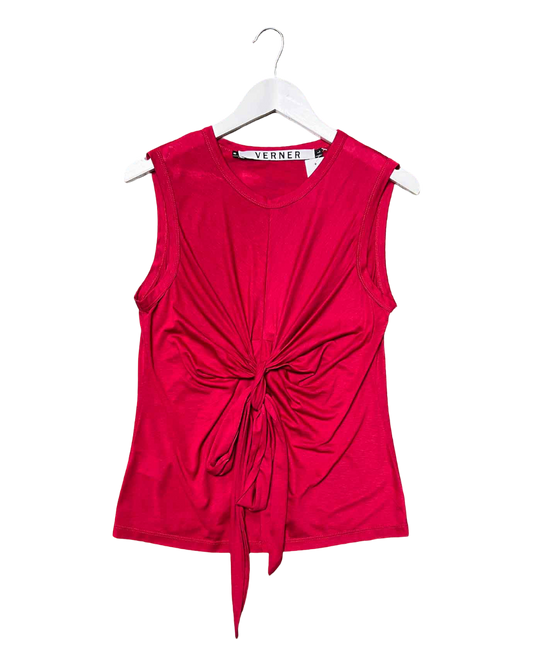 Size L | Verner Tie Front Tencel Top