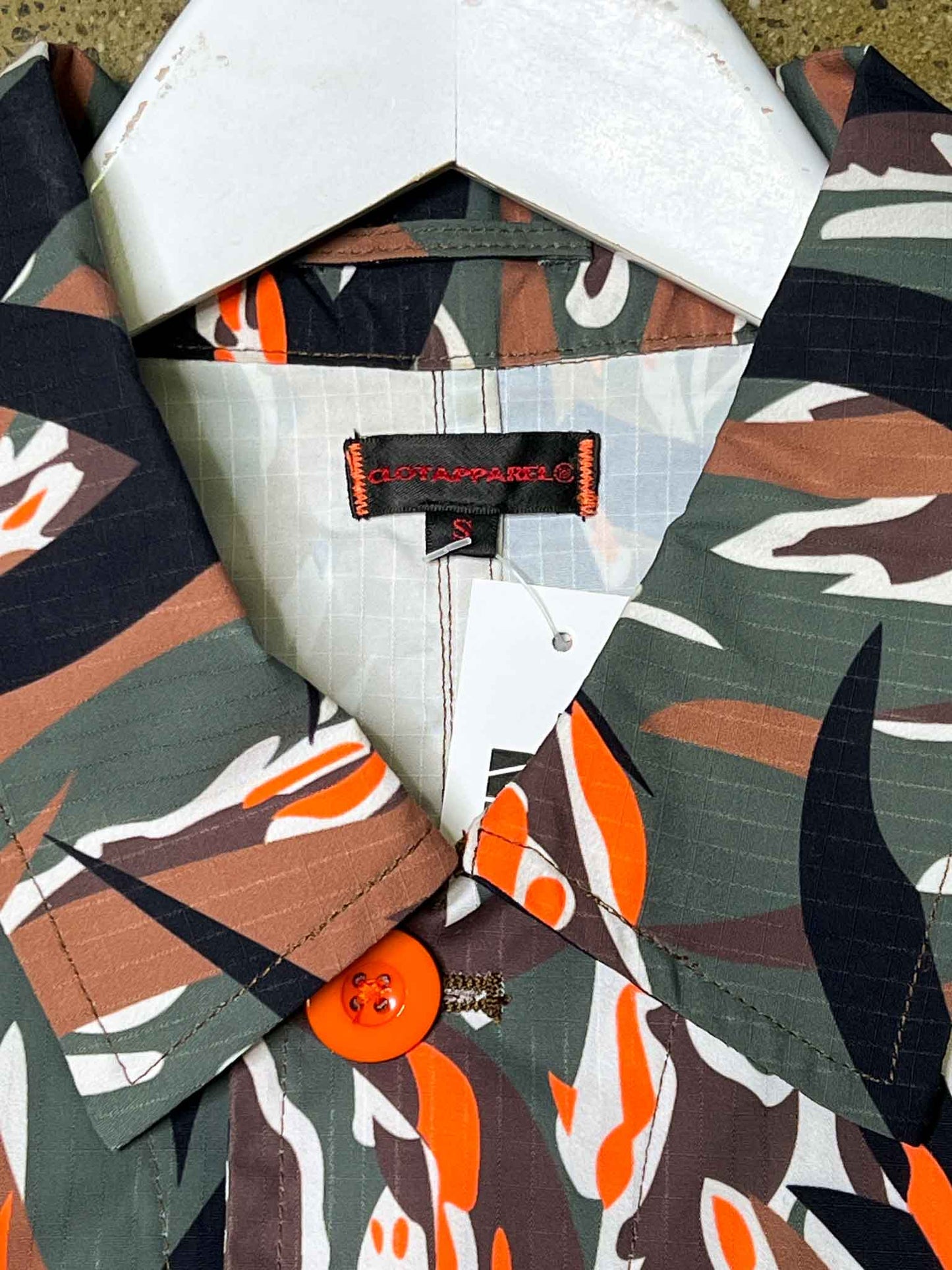 Size S | Clot Apparel Cotton Neon Camo Shirt