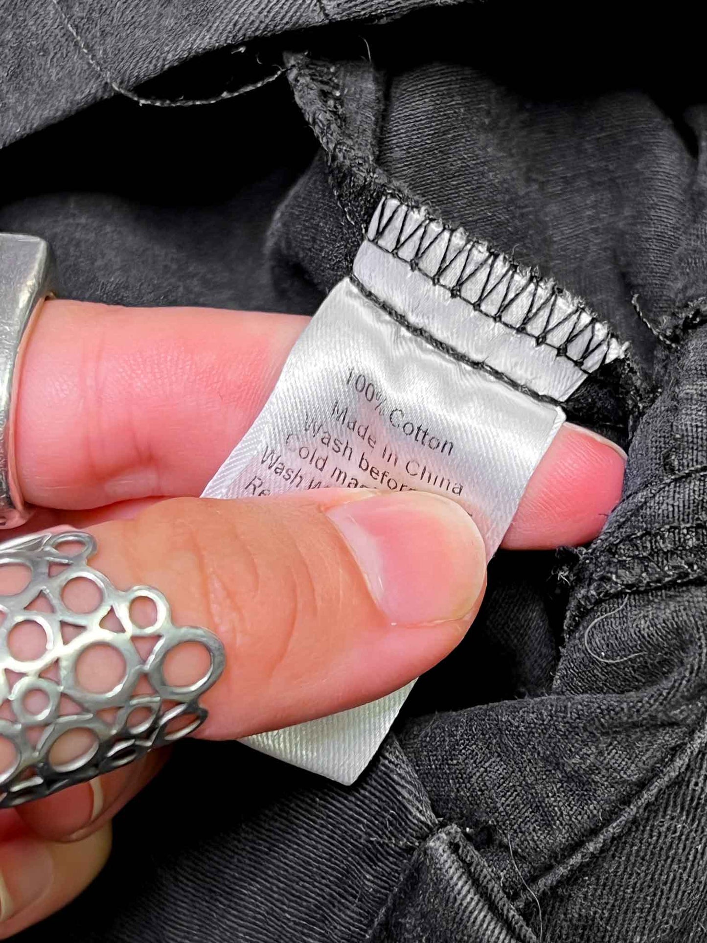 Size 16 | St Mrlo Black Cargo Wide-Leg Pants