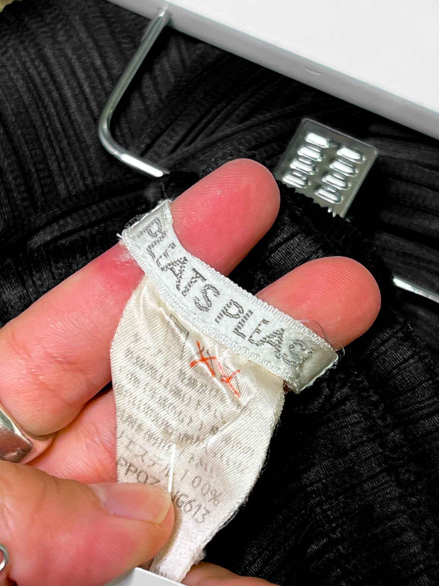 Size 3 (M) | Issey Miyake Pleats Please Black Pencil Skirt