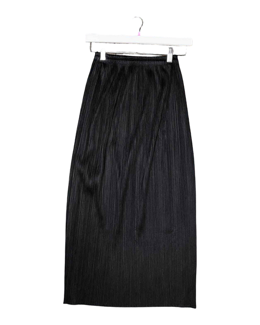 Size 3 (M) | Issey Miyake Pleats Please Black Pencil Skirt
