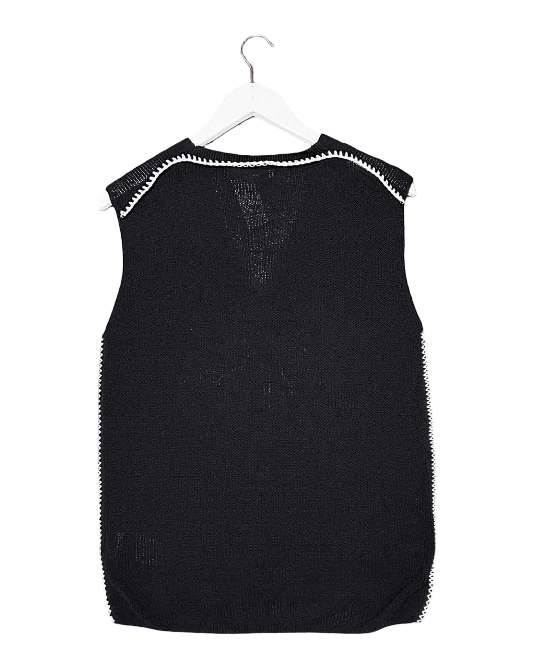 Size XS | COS Black Contrast Stitch Knit Vest