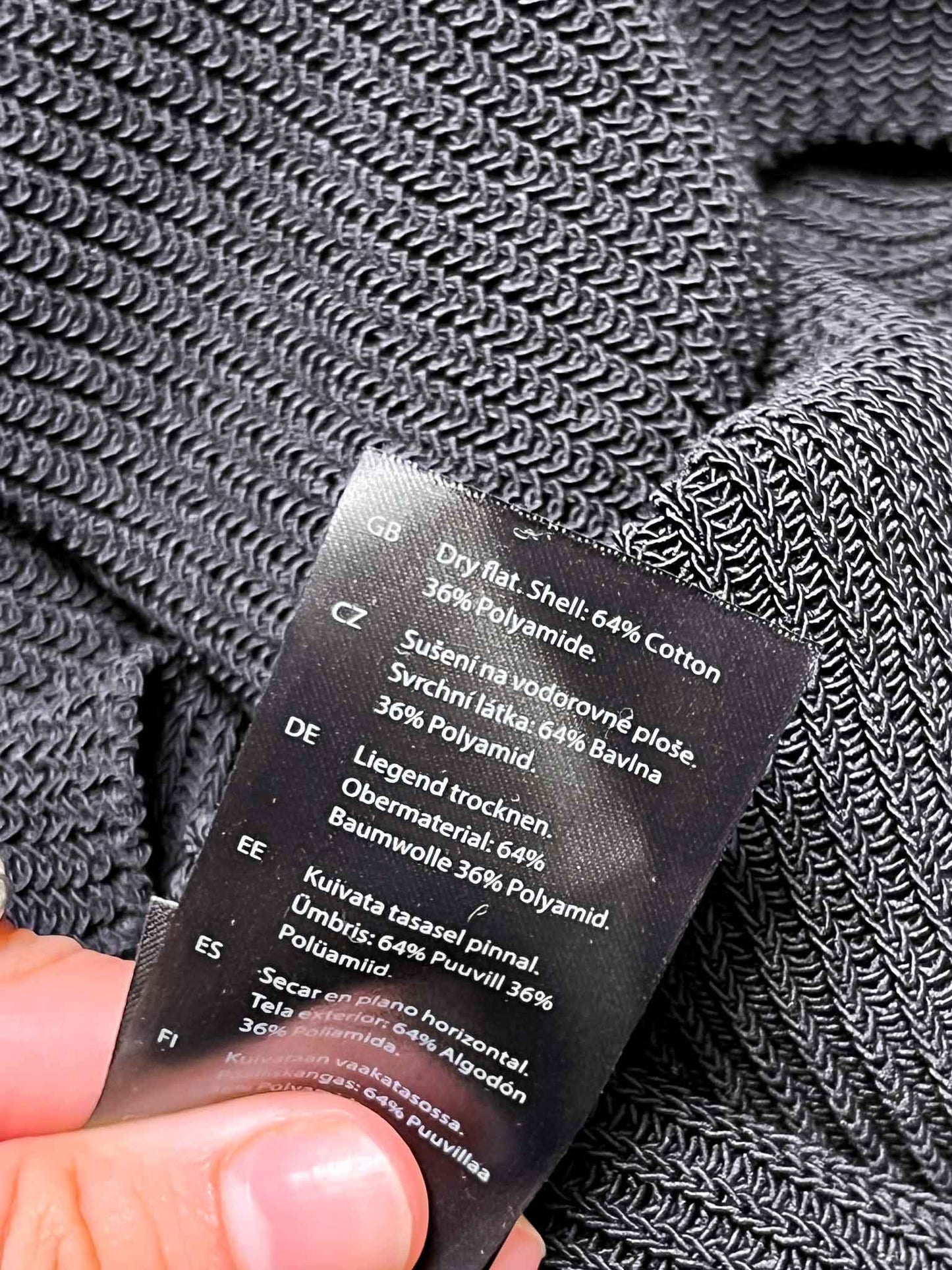 Size XS | COS Black Contrast Stitch Knit Vest