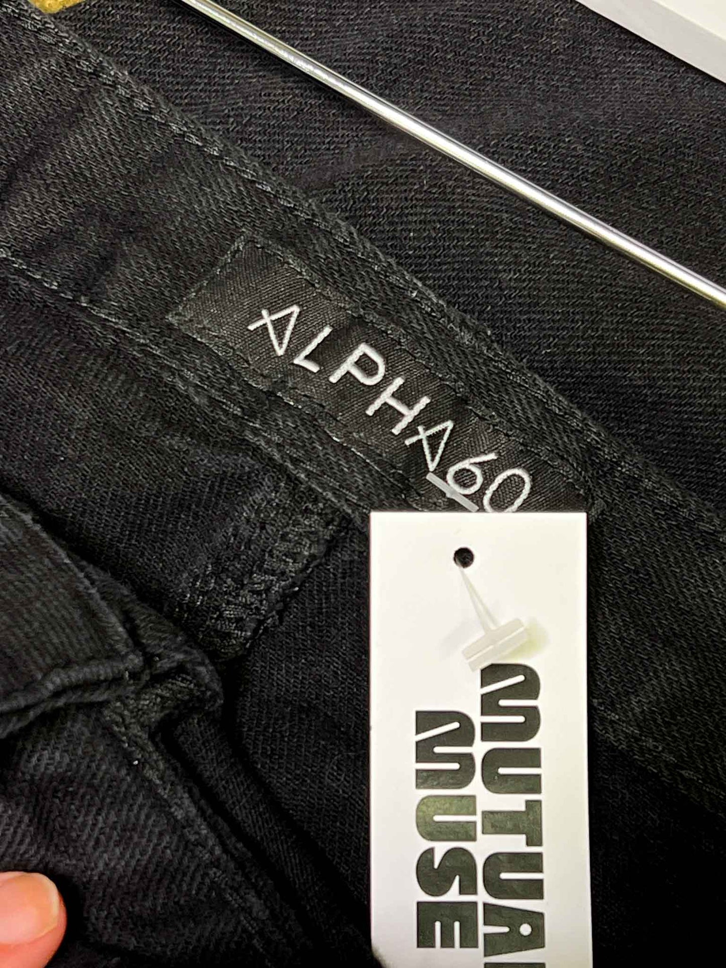 Size L | Alpha60 Black Barrel Jeans