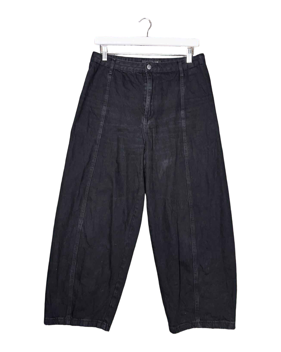 Size L | Alpha60 Black Barrel Jeans