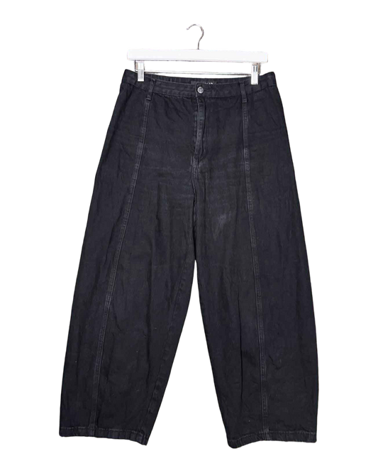 Size L | Alpha60 Black Barrel Jeans