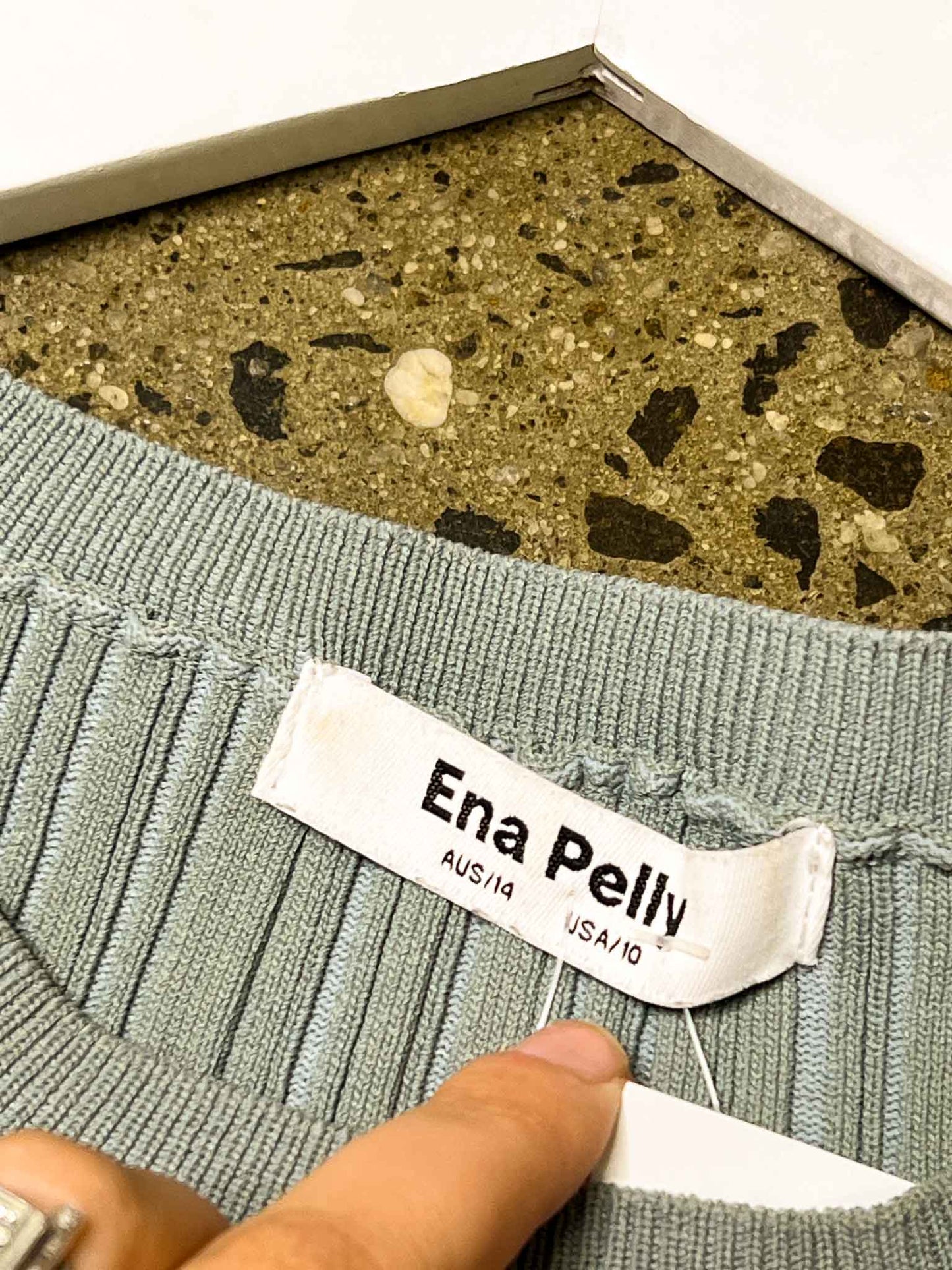 Size 14 (XL) | Ena Pelly Teal Pleated Tank Top