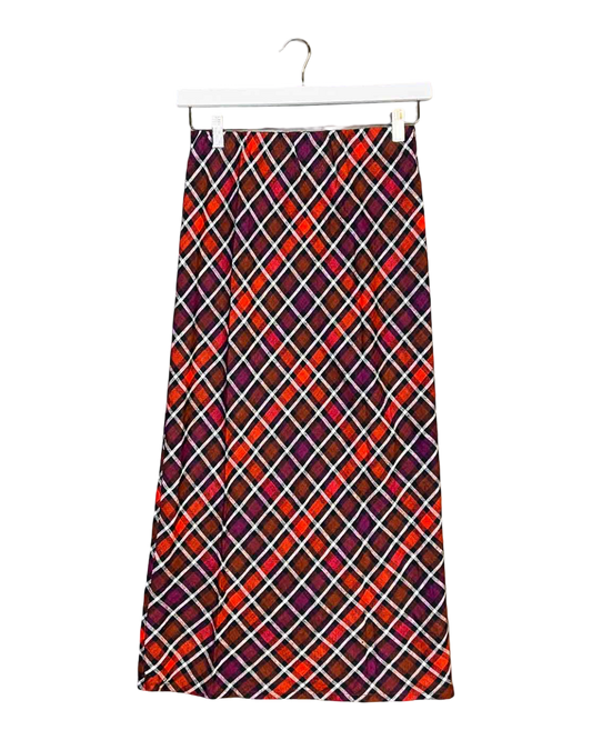 Size XS | Alpha60 Linen Check Pencil Skirt