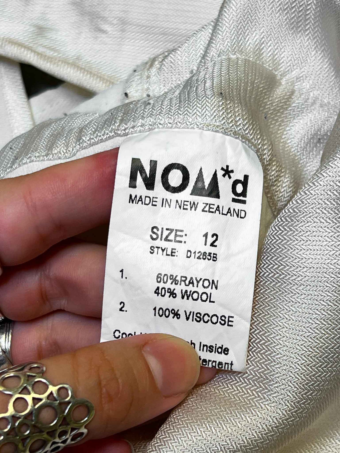 Size 12 (L) | NomD White Pleated Tank Mini Dress