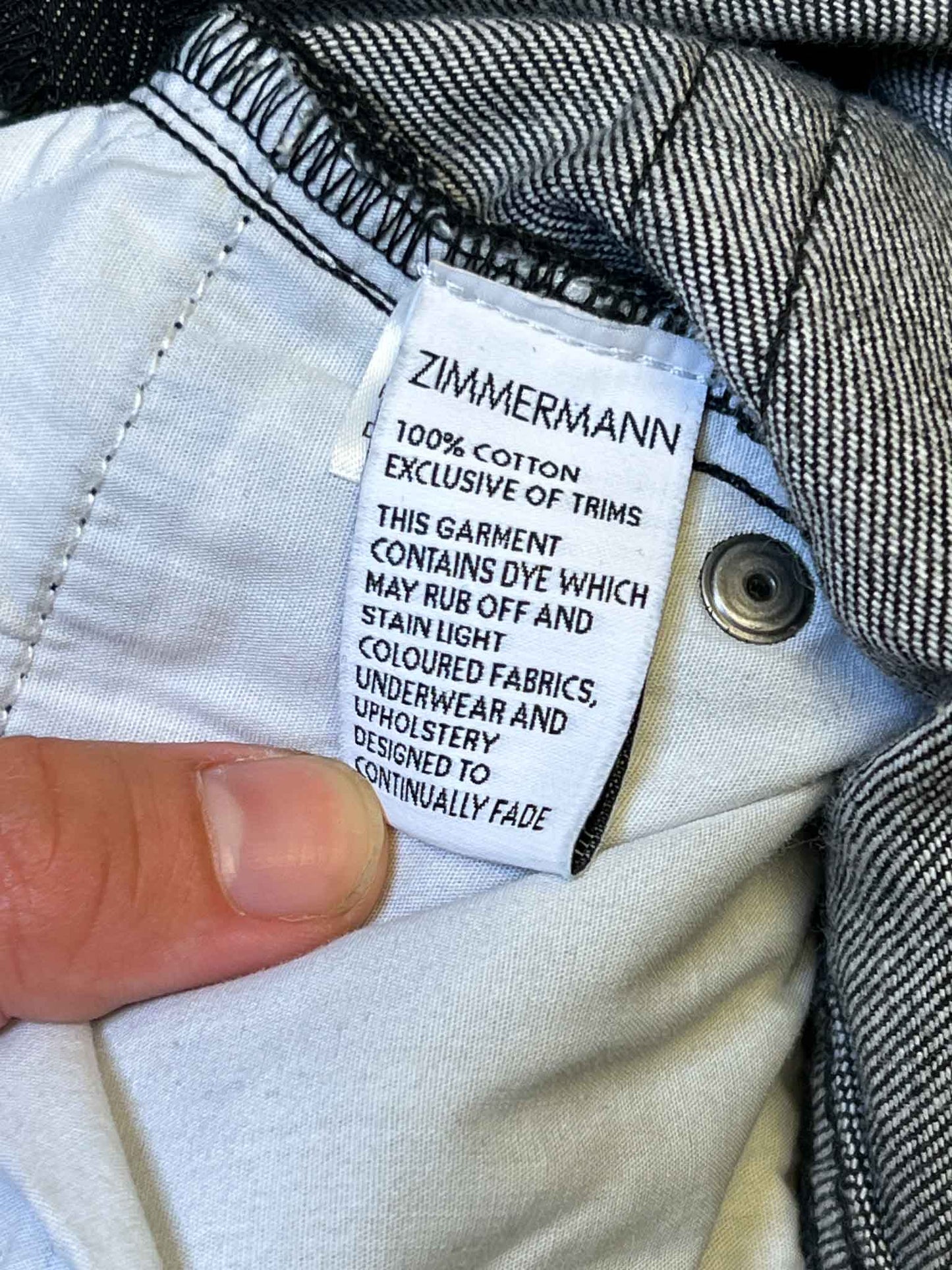 Size 0 (XS) | Zimmermann Denim Distressed Mini Skirt