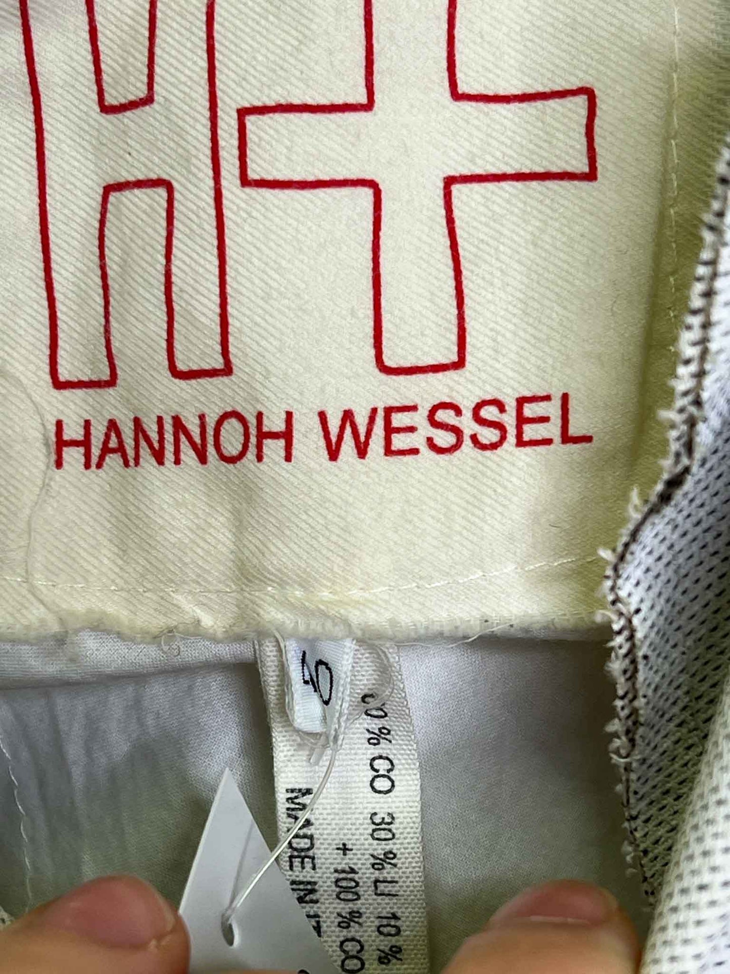 Size 40 (L) | Hannoh Wessel Cotton Canvas Knee-Length Coat