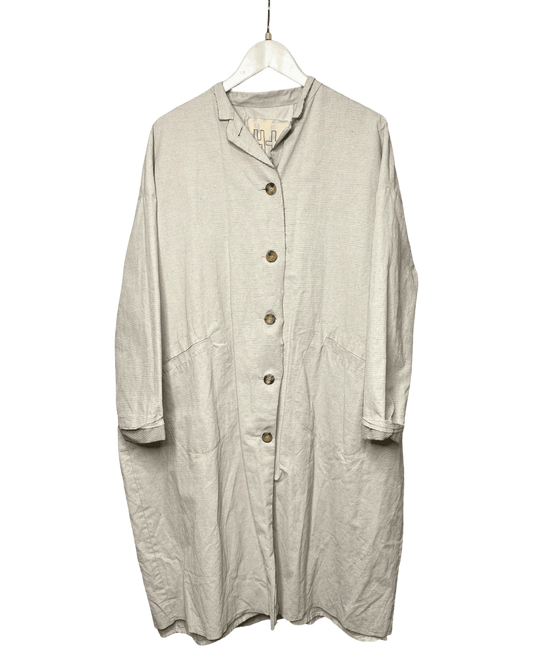 Size 40 (L) | Hannoh Wessel Cotton Canvas Knee-Length Coat