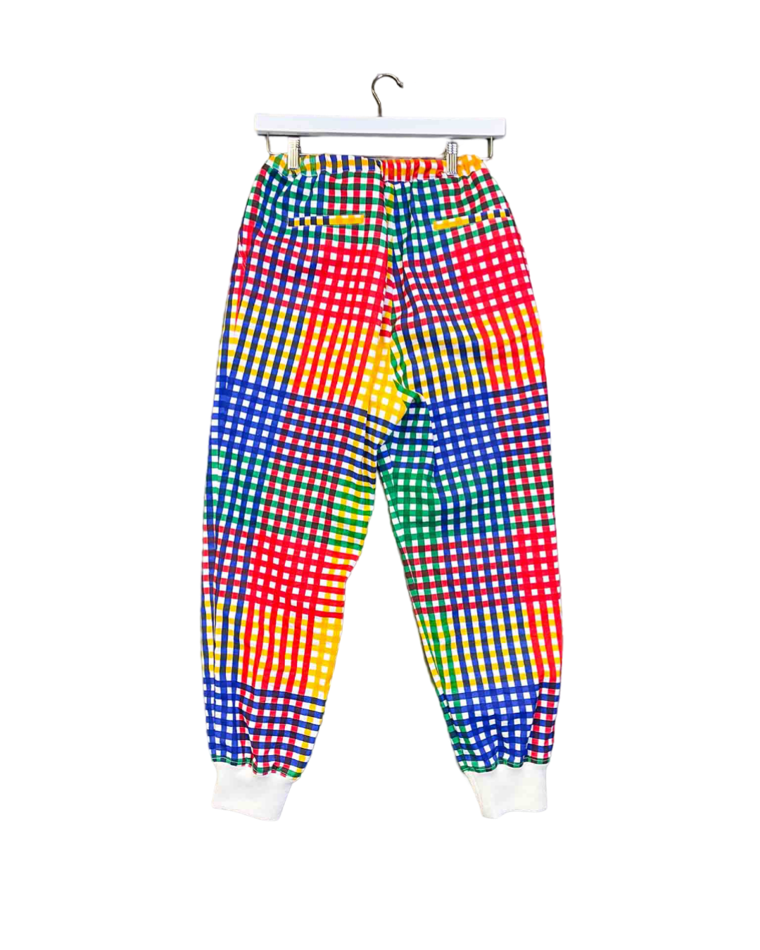 Size XS |  Norblack Norwhite Rainbow Check Tracksuit Pants