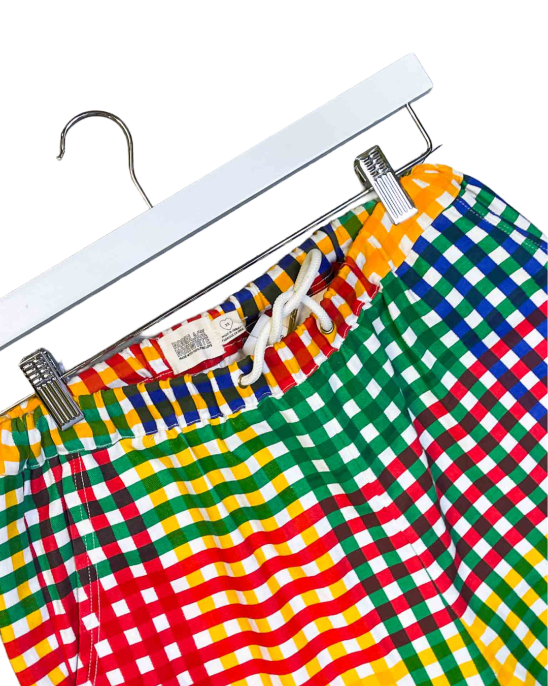 Size XS |  Norblack Norwhite Rainbow Check Tracksuit Pants