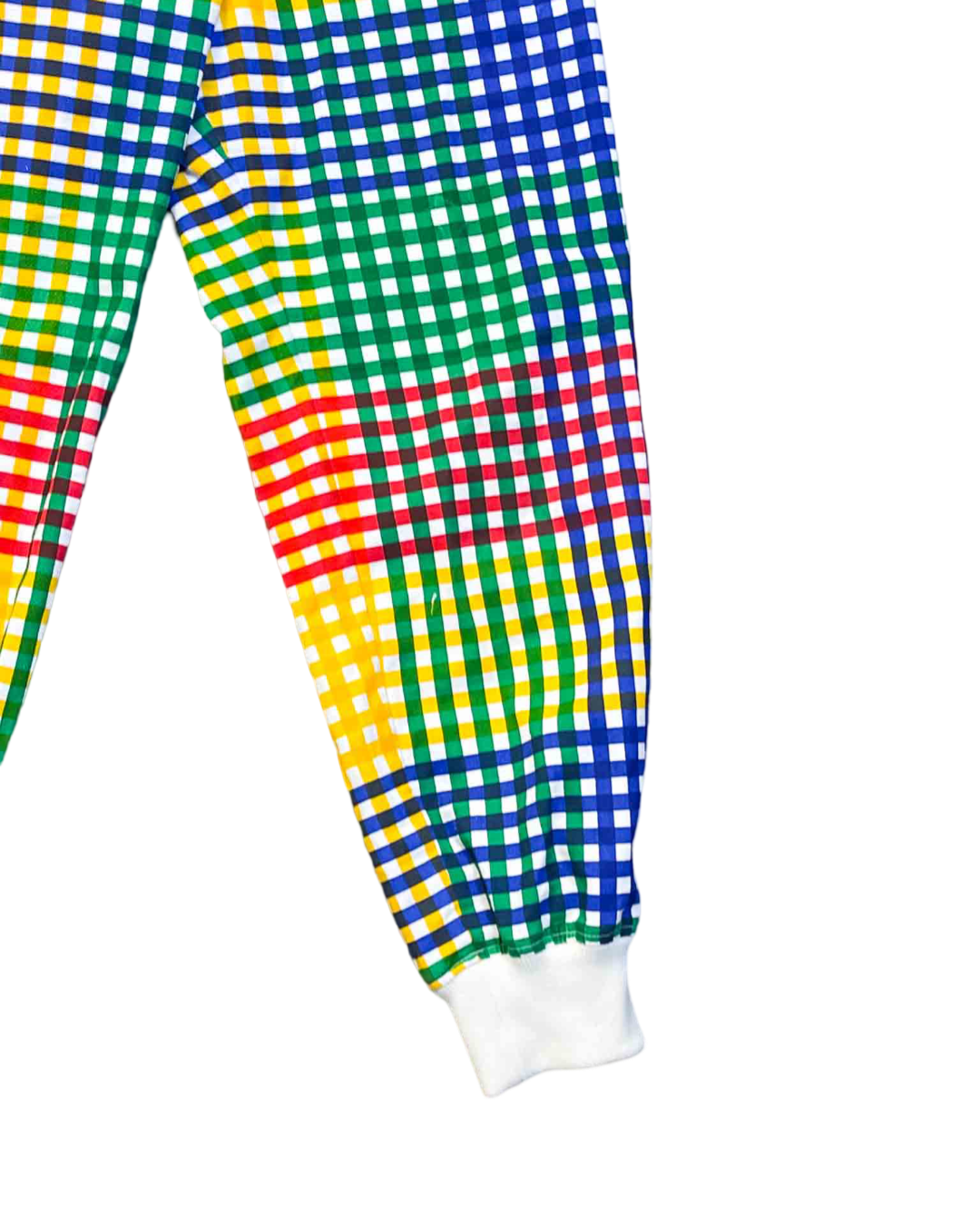 Size XS |  Norblack Norwhite Rainbow Check Tracksuit Pants