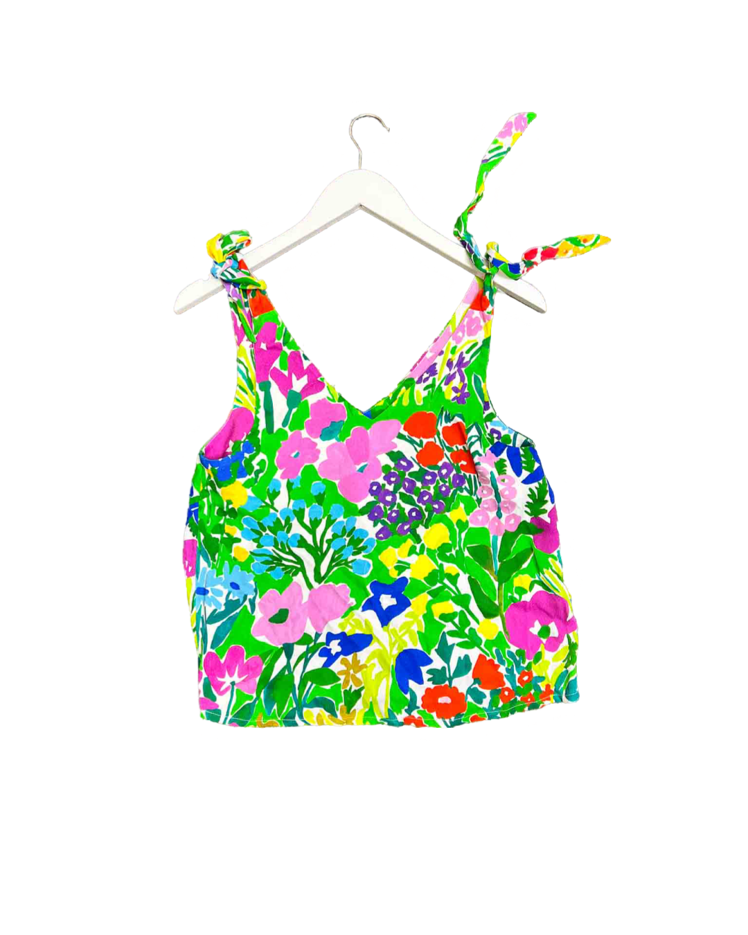 Size XS | Variety Hour Floral Tie Shoulder Top