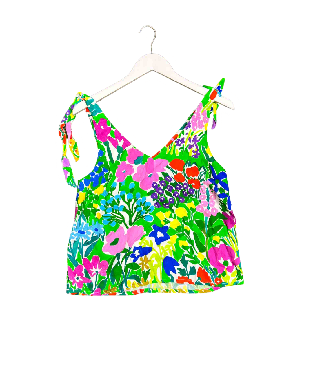 Size XS | Variety Hour Floral Tie Shoulder Top